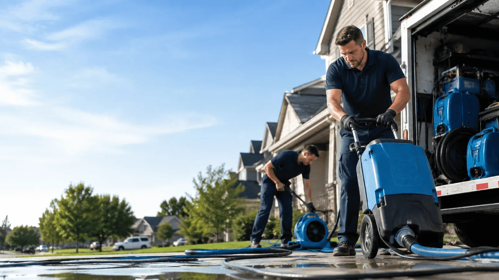 Dehumidification being performed in Scottsville, NY